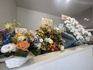 お祝いのお花をいただき、心より感謝申し上げます。